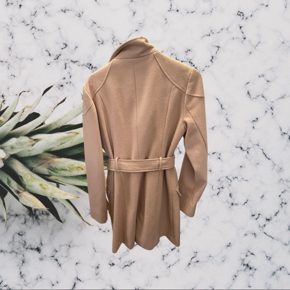 Nine West Wool Pea Coat with Buckle Tie detail. - Picture 2 of 3